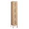 Salsbury Industries 4 Tier Vented Locker, 12"Wx66"Hx12"D, 4 Door, Tan, Unassembled 74152TN-U - alternate 1